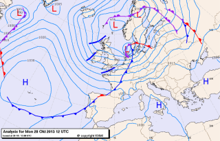 weather map 28Oct 2013